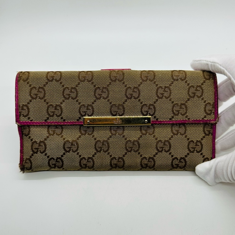 Gucci Long Monogram Wallet